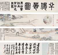 陆恢 癸卯（1903）年作 半偈庵图 手卷